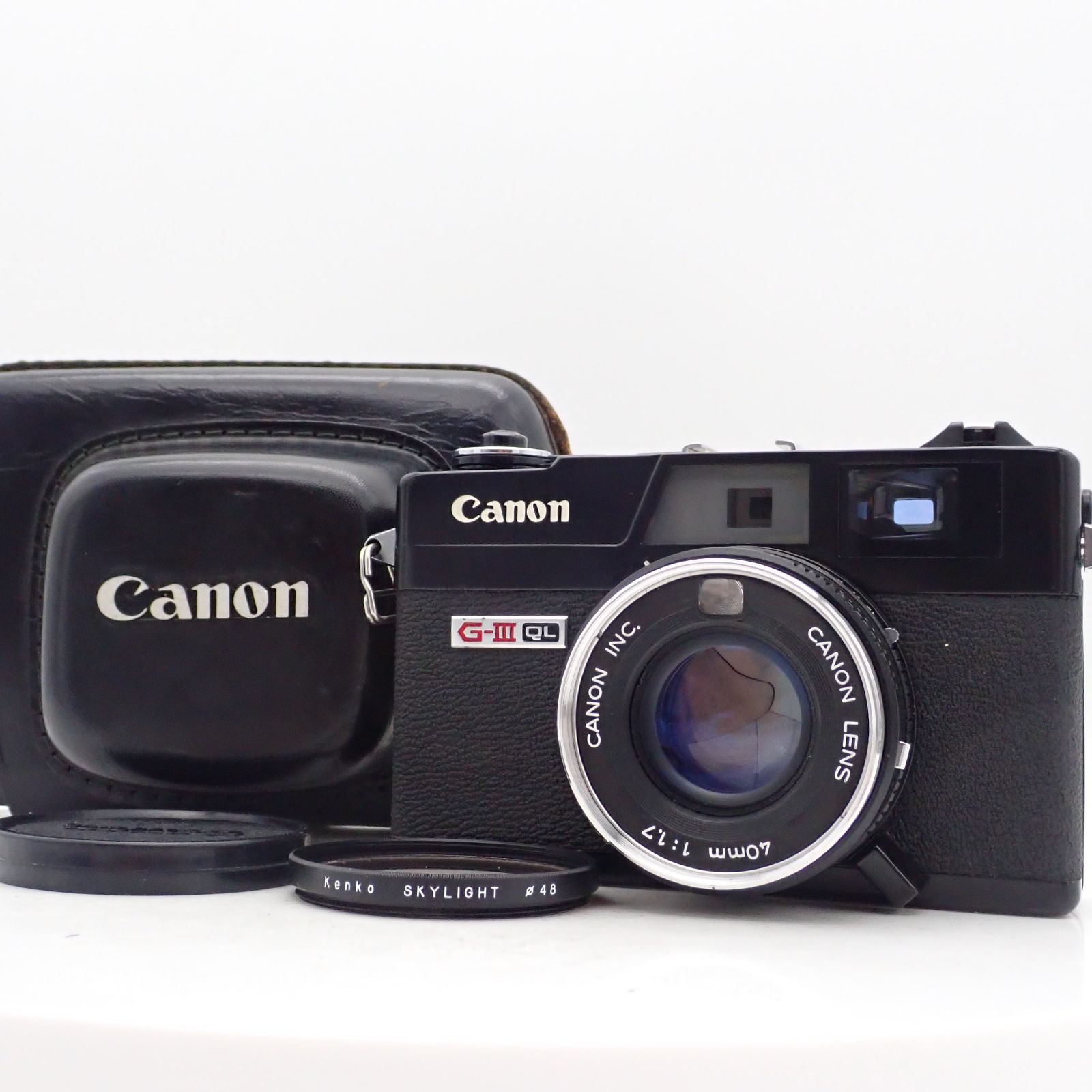 良品 Canon Canonet QL17 G-III G3 ブラックペイント 40mm f1.7 レンジ 