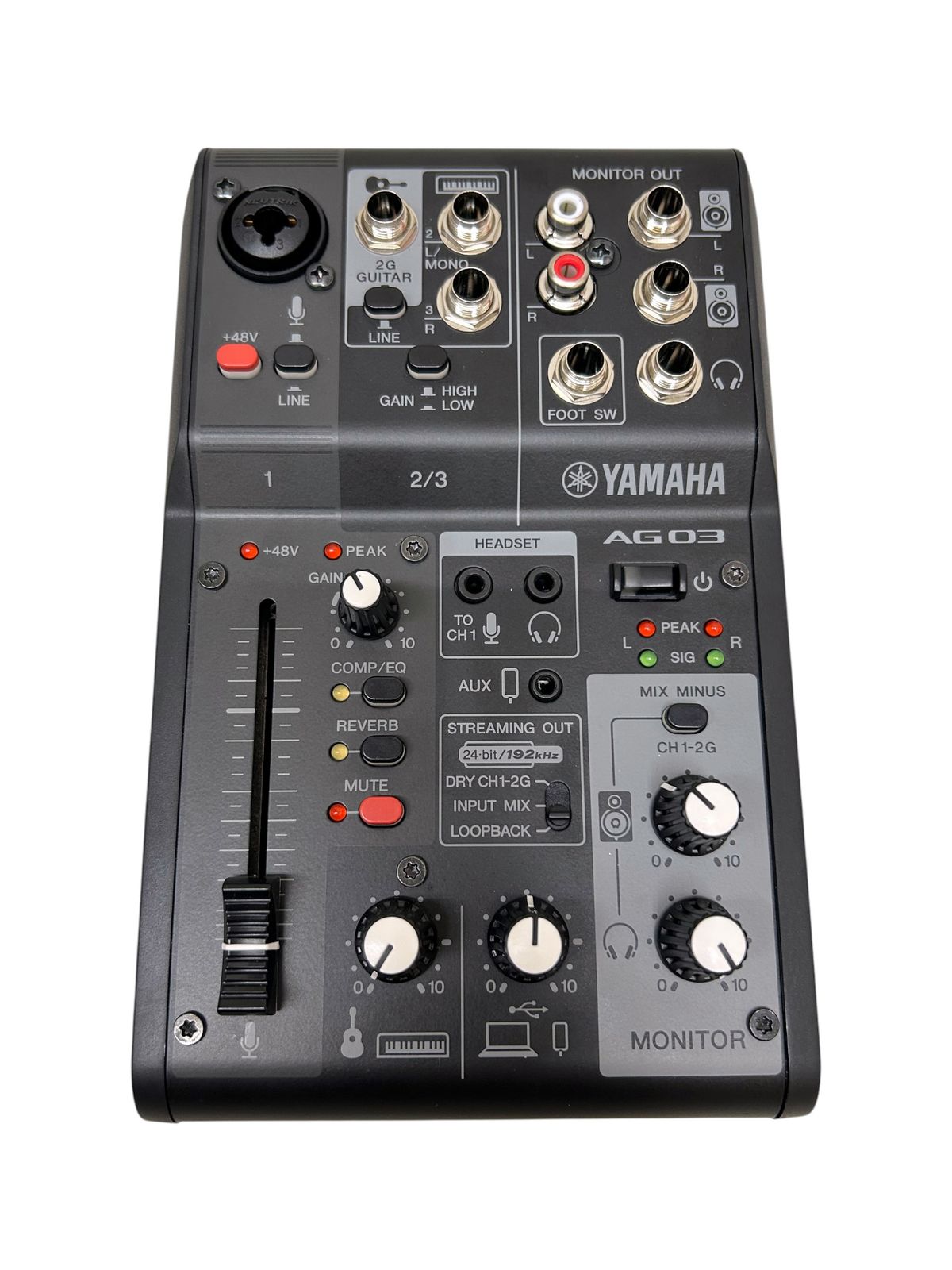YAMAHA (ヤマハ) AG06 MK2 ライブストリーミングミキサー ブラック