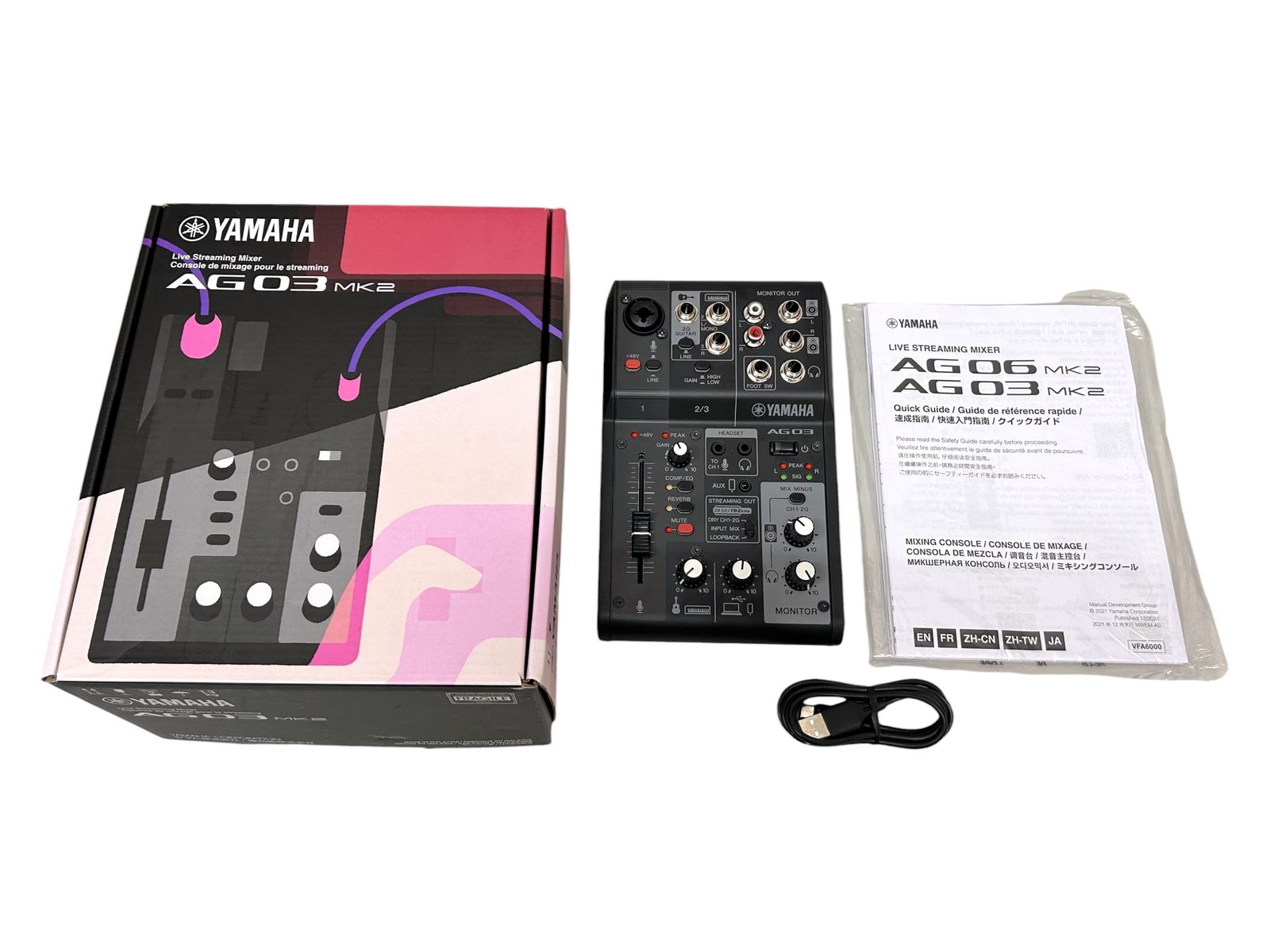 YAMAHA (ヤマハ) AG06 MK2 ライブストリーミングミキサー ブラック