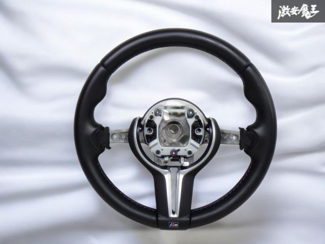 美品！ 程度良好 ☆即発送☆ BMW 純正 F82 M4 F80 M3 Mステッチ ステアリング ホイール ハンドル レザー F30 F32 F20 F25 F15