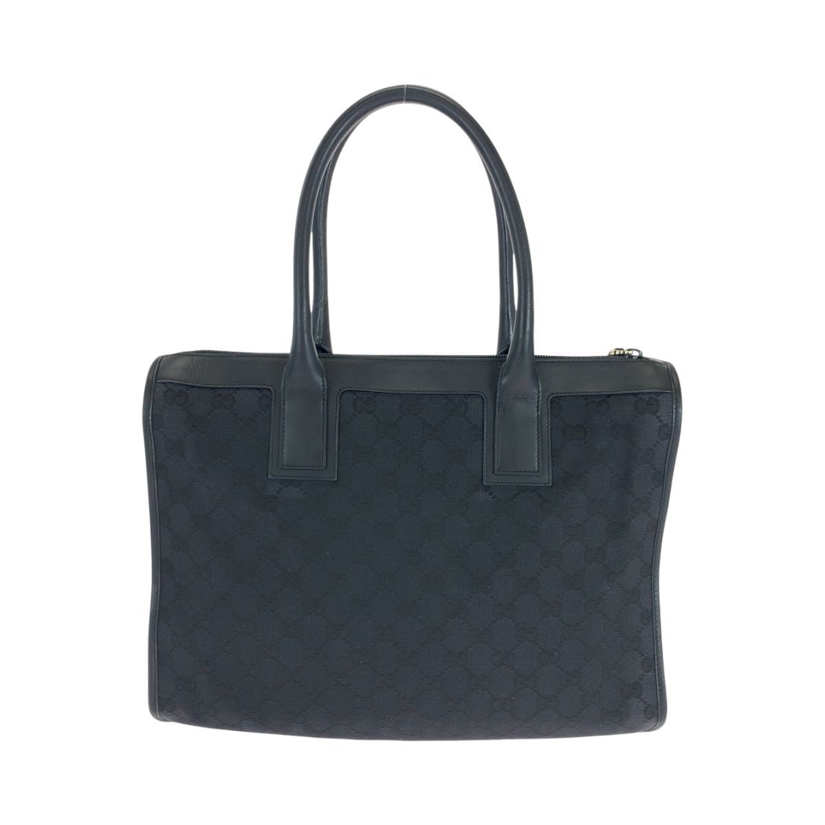 美品 GUCCI グッチ ブラック 黒 シルバー金具 GGキャンバス 000 0854 