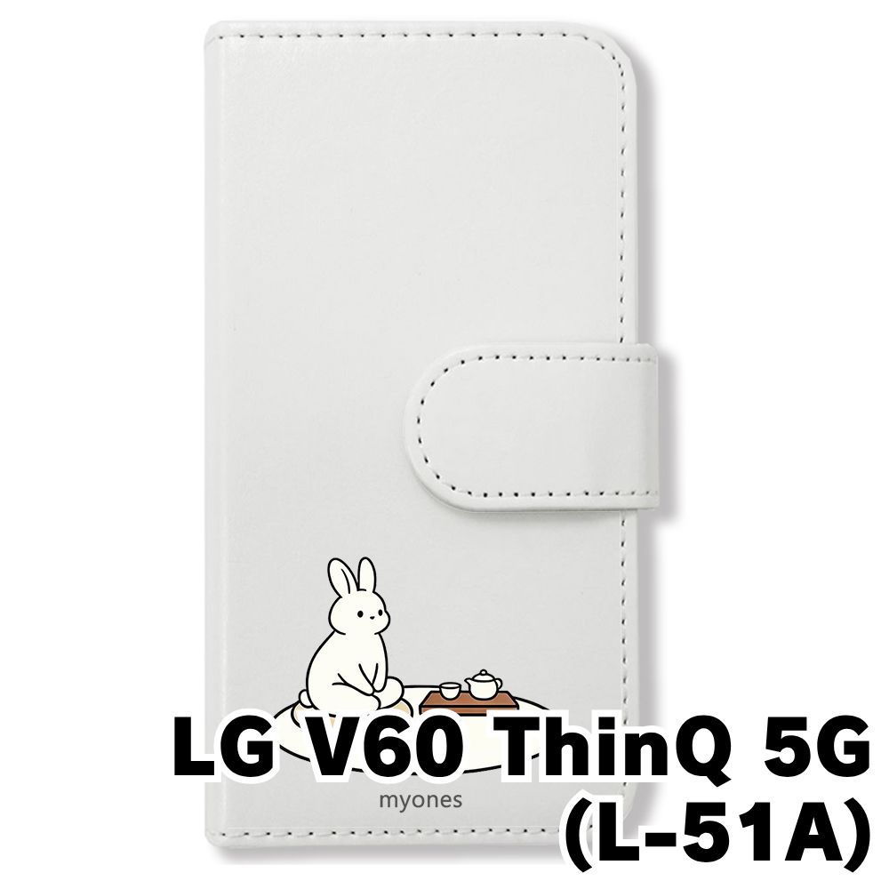新品未使用】 LG V60 ThinQ 5G L-51A 手帳型スマホ ケース (色