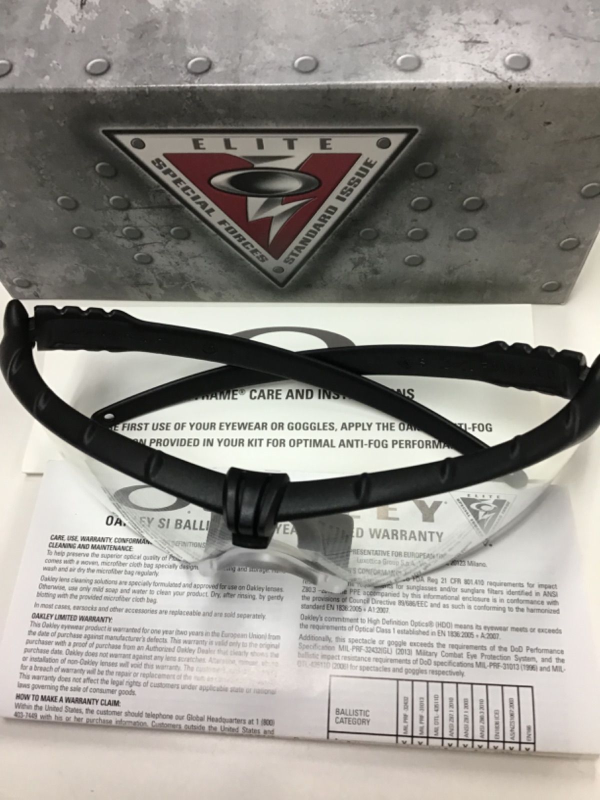 [展示品:傷あり]OAKLEY SI Ballistic M-Frame3.0Black w/Clear
