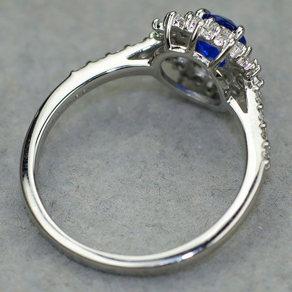 新品 Pt900 上質アウイナイト ダイヤモンド リング 0.41ct D0.56ct