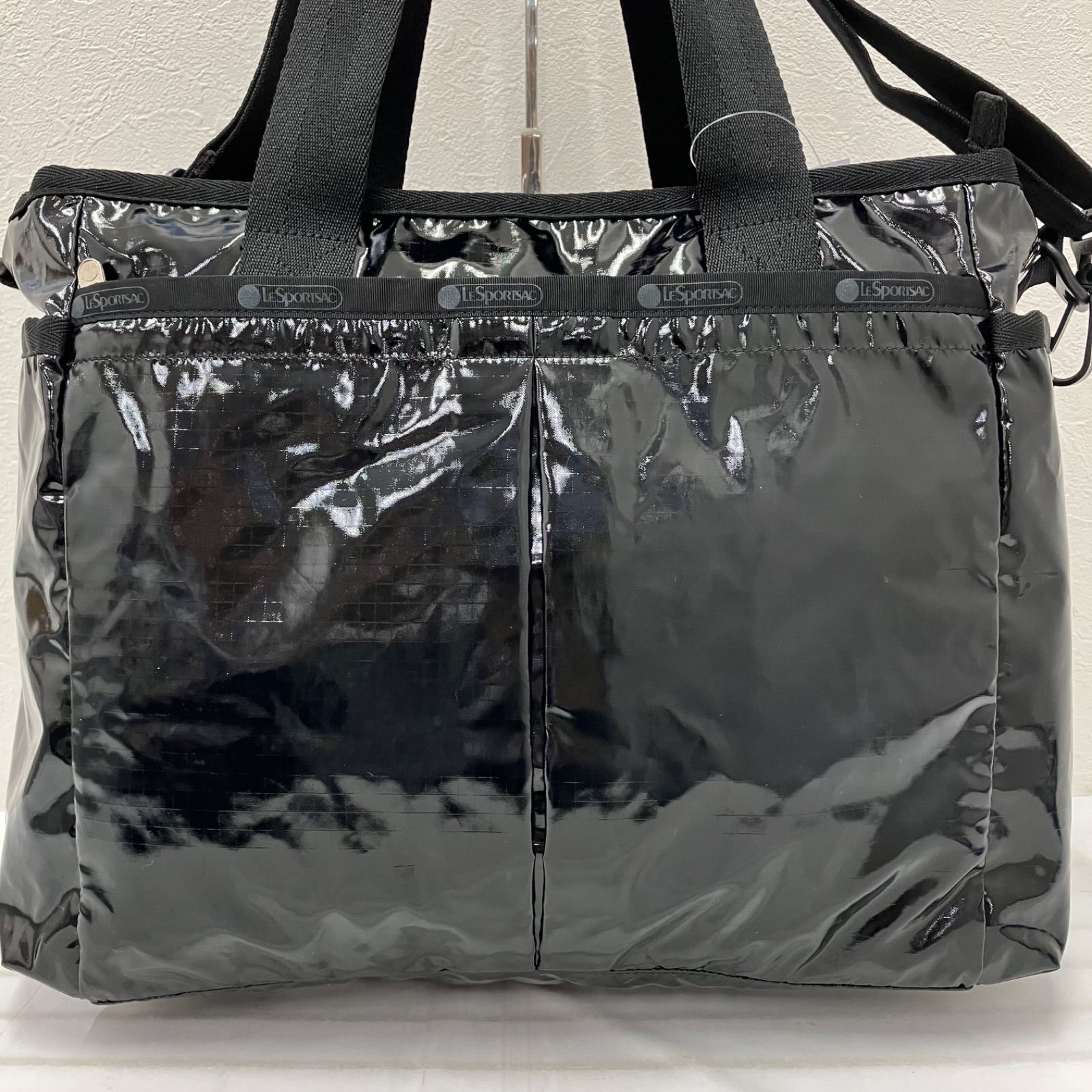 希少！レスポートサック　ひとりっぷ　　ライアントラベルトート　ブラック Y4070 美品 LeSportsac レスポートサック ひとりっぷ コラボ ライアン