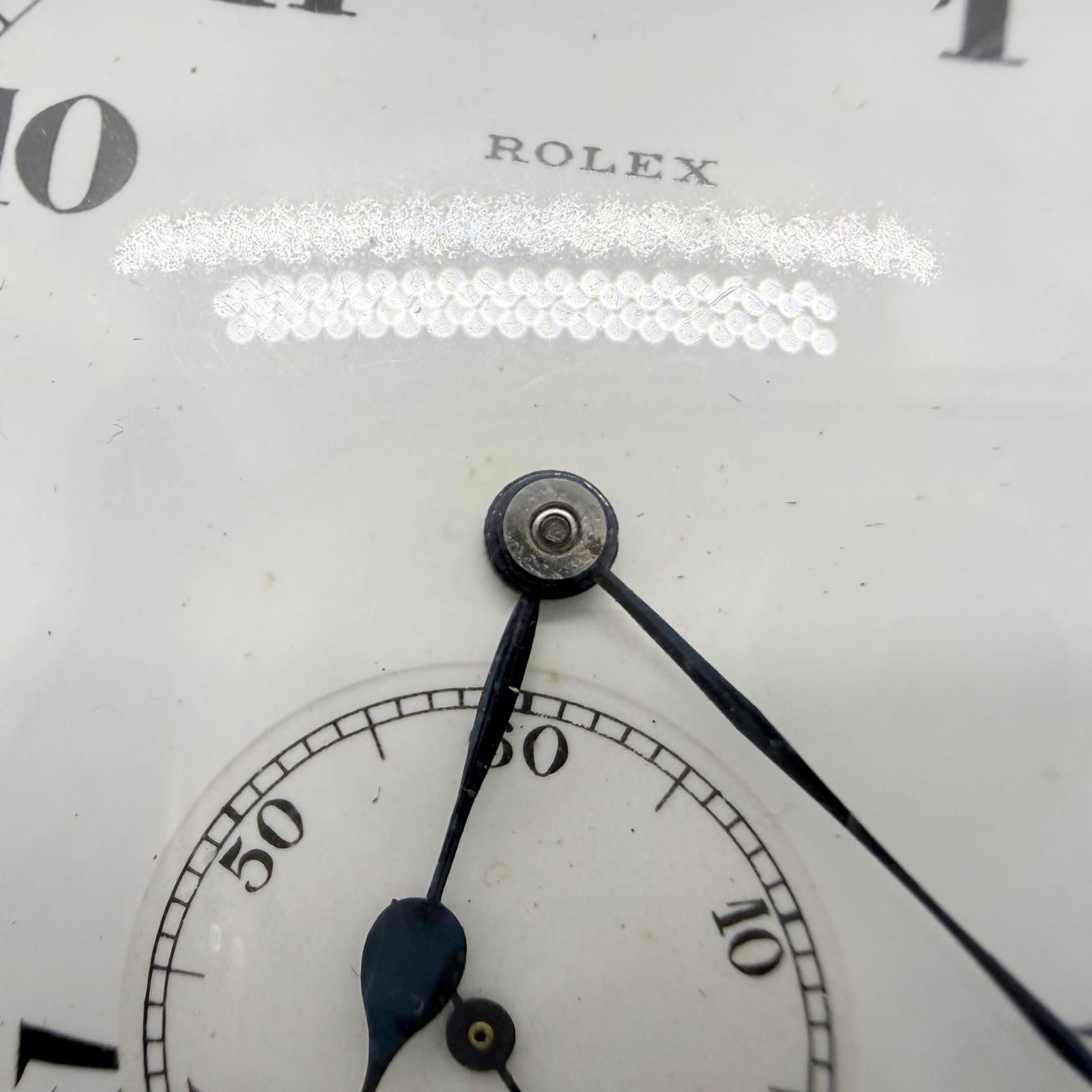 ROLEX ロレックス 手巻き アンティーク 白文字盤 スモセコ 懐中時計 