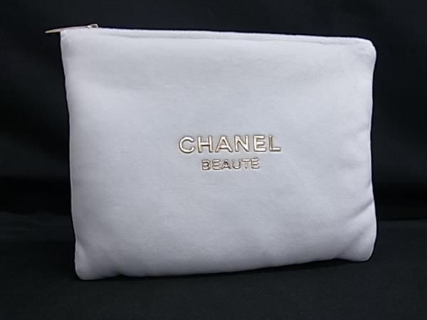 CHANEL シャネル ロゴ ポリエステル94%×スパンデックス6% マルチポーチ