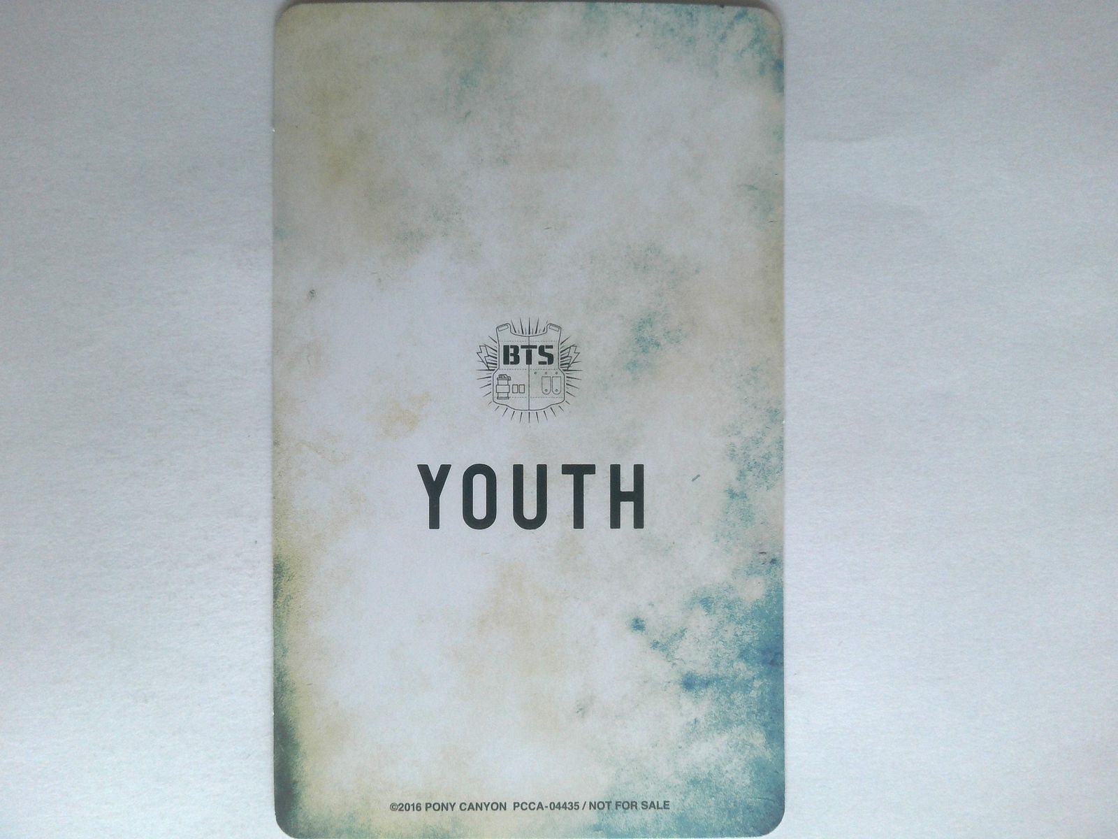 BTS JUNGKOOK トレカ YOUTH 初回生産分 封入特典 ジョングク グク