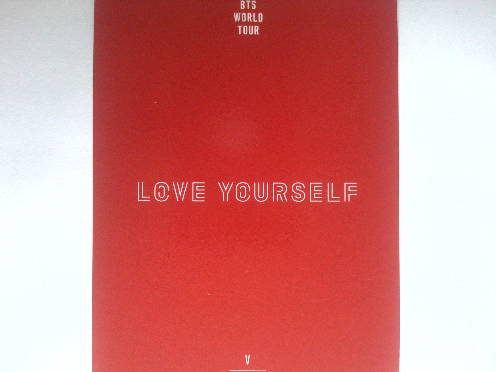 BTS V トレカ WORLD TOUR 'LOVE YOURSELF' ~JAPAN EDITION~ ミニフォト