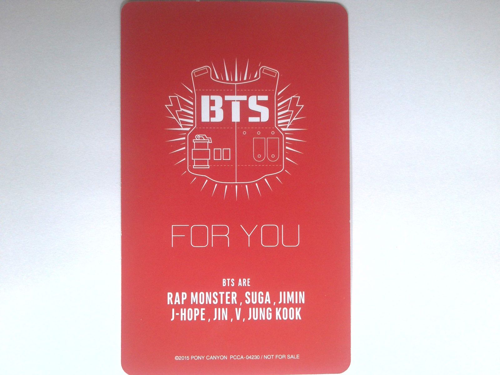 BTS トレカ FOR YOU 通常盤 封入特典 集合 バンタン - メルカリ