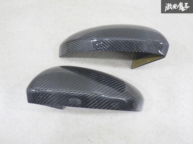 【右 未使用 左 中古 】 ルノー 純正OP 型式不明 メガーヌ ドアミラー カバー 左右セット カーボン APPU1-96373-FB 即納 棚4-2