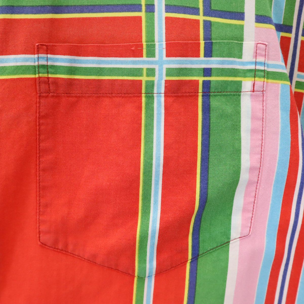 KENZO ケンゾー 90s オールド チェック柄 半袖 オープンカラーシャツ F