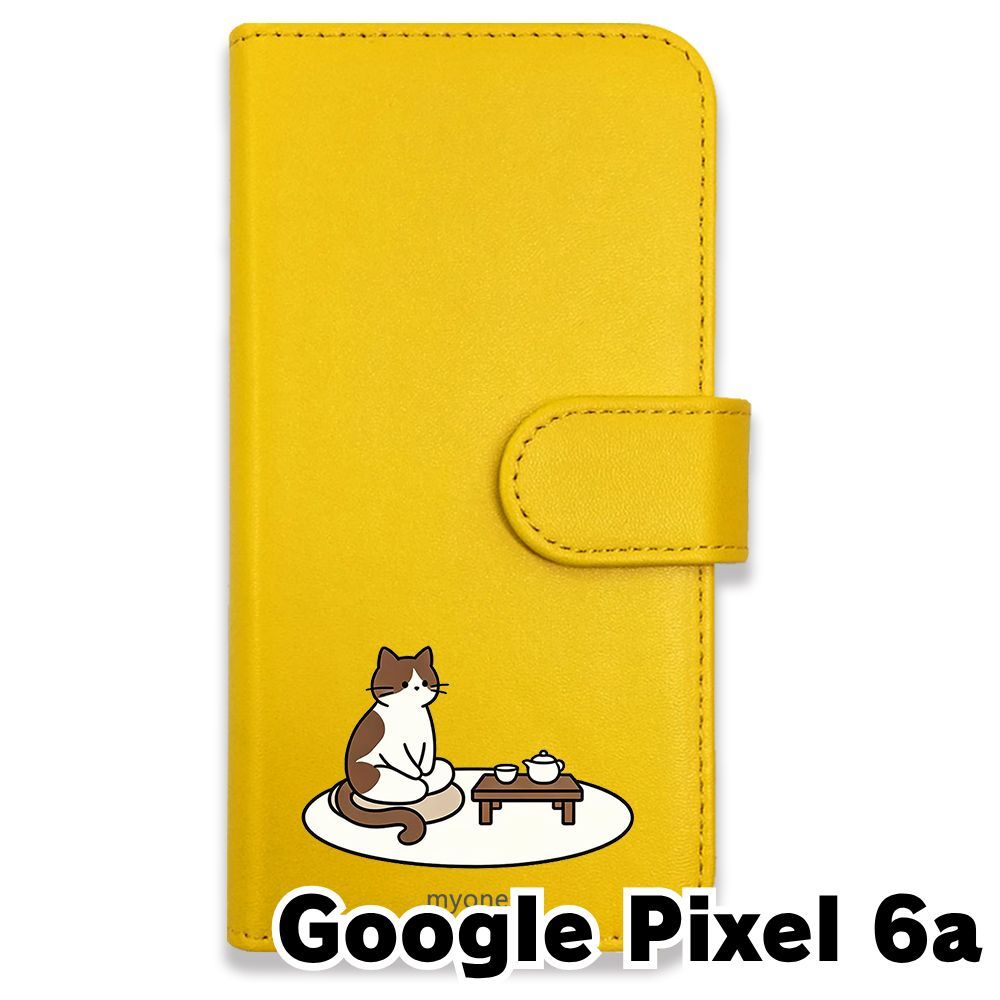 新品未使用】 Google Pixel 6a 手帳型スマホ ケース (色：イエロー