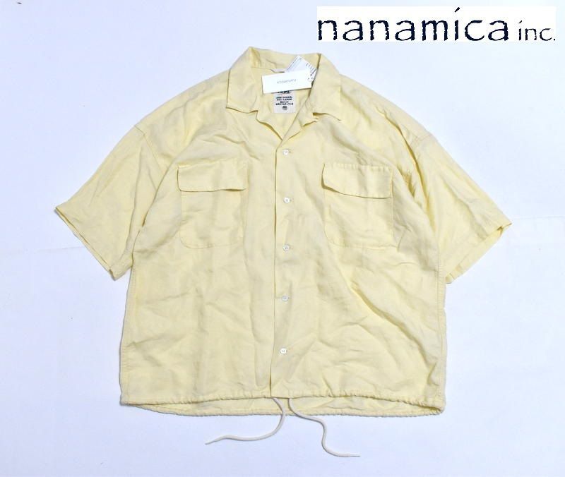 定価3万7400円】新品 nanamica Open Collar Cupra Hemp S/S Shirt S