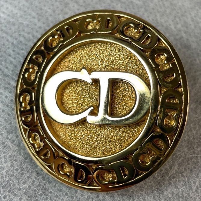 希少・Christian Dior/クリスチャンディオール、ゴールドブローチ
