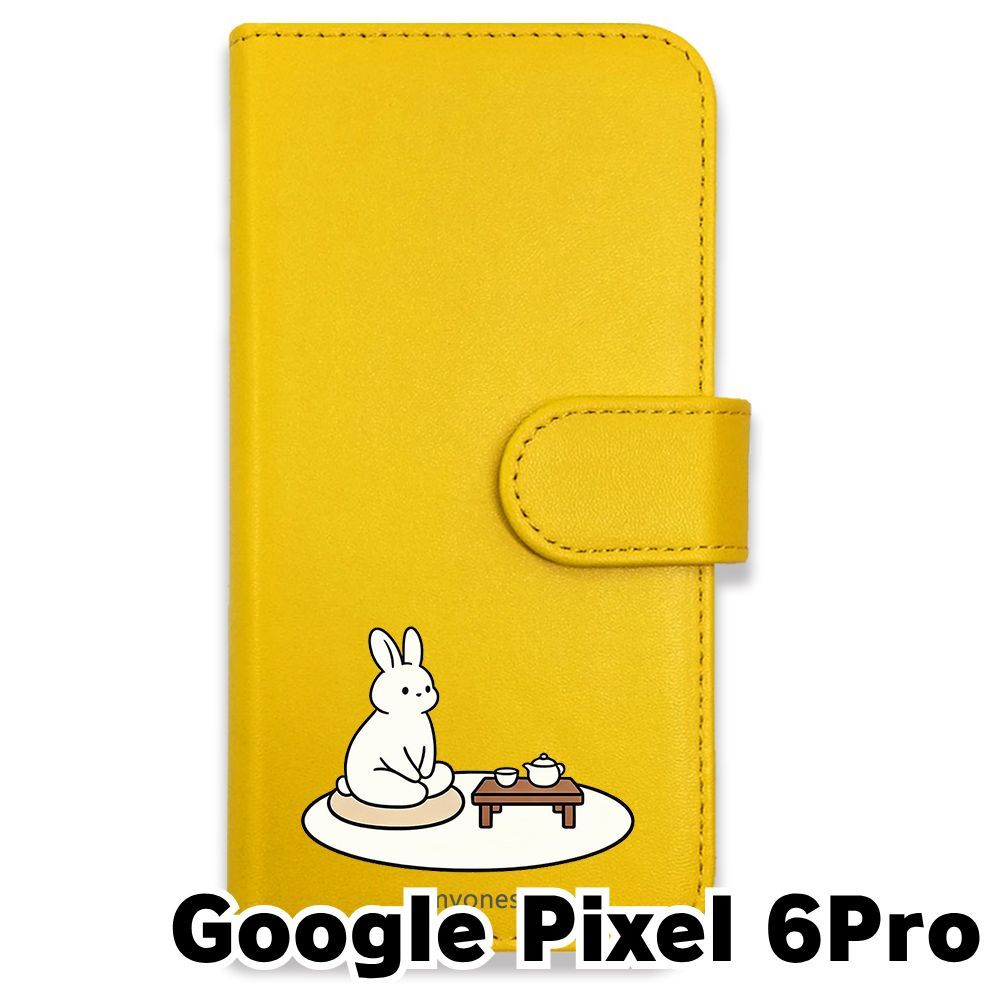 新品未使用】 Google Pixel 6 Pro 手帳型スマホ ケース (色：イエロー