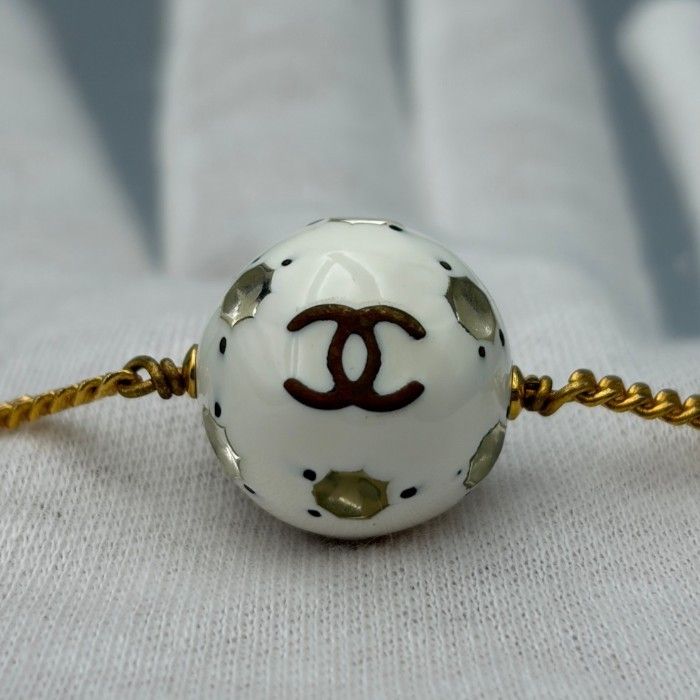80's CHANEL ヴィンテージ シャネル ココマーク ボール ネックレス CHANEL シャネル ココマーク ボール ネックレス アクセサリー