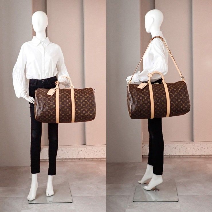 未使用品 LOUIS VUITTON ルイ・ヴィトン キーポル・バンドリエール 50