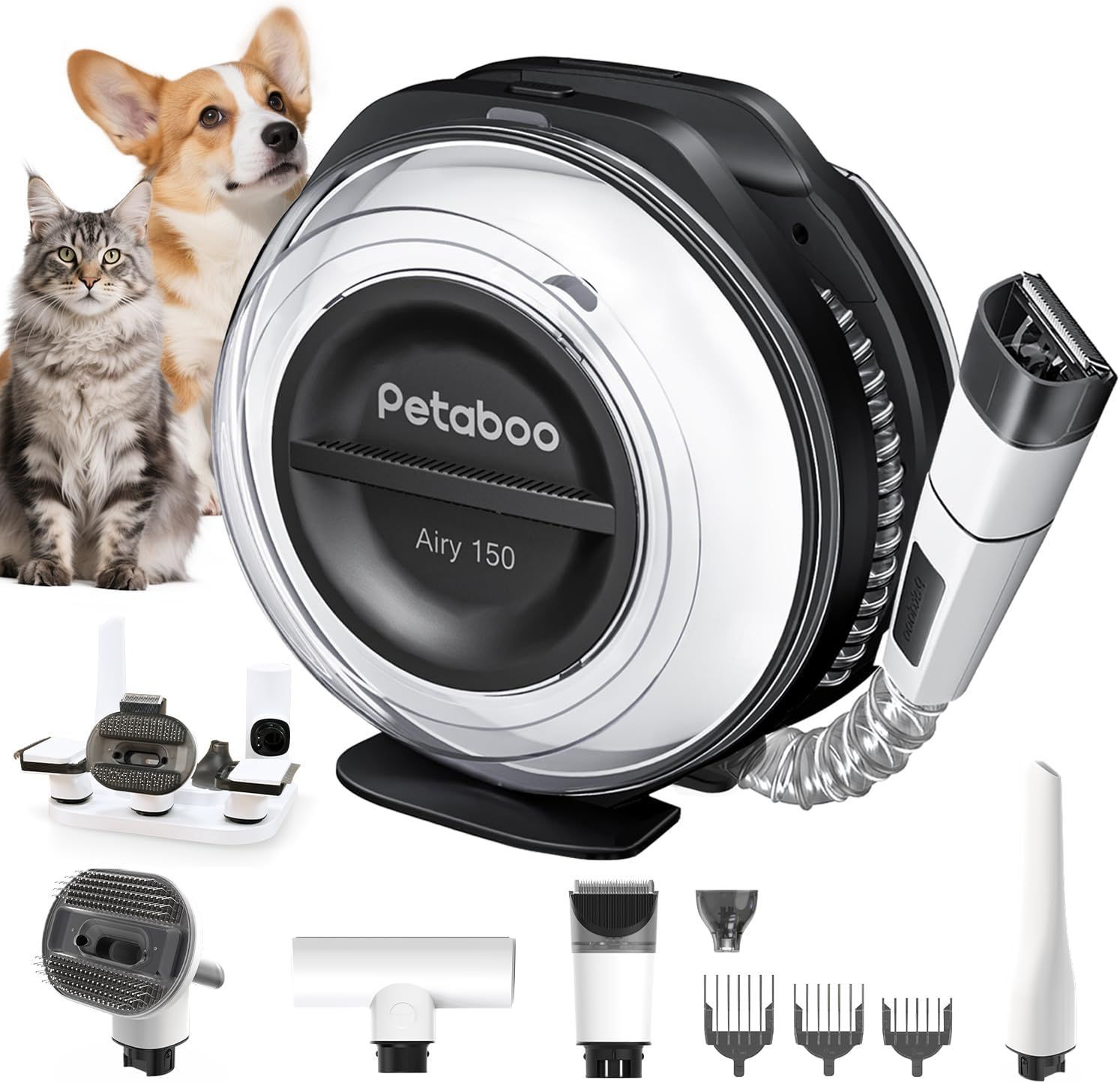Petaboo コードレス犬 猫の毛バリカン掃除機 【13000Pa 40dB静音 2.2L大容量】--530388 B0FFH4VCFV