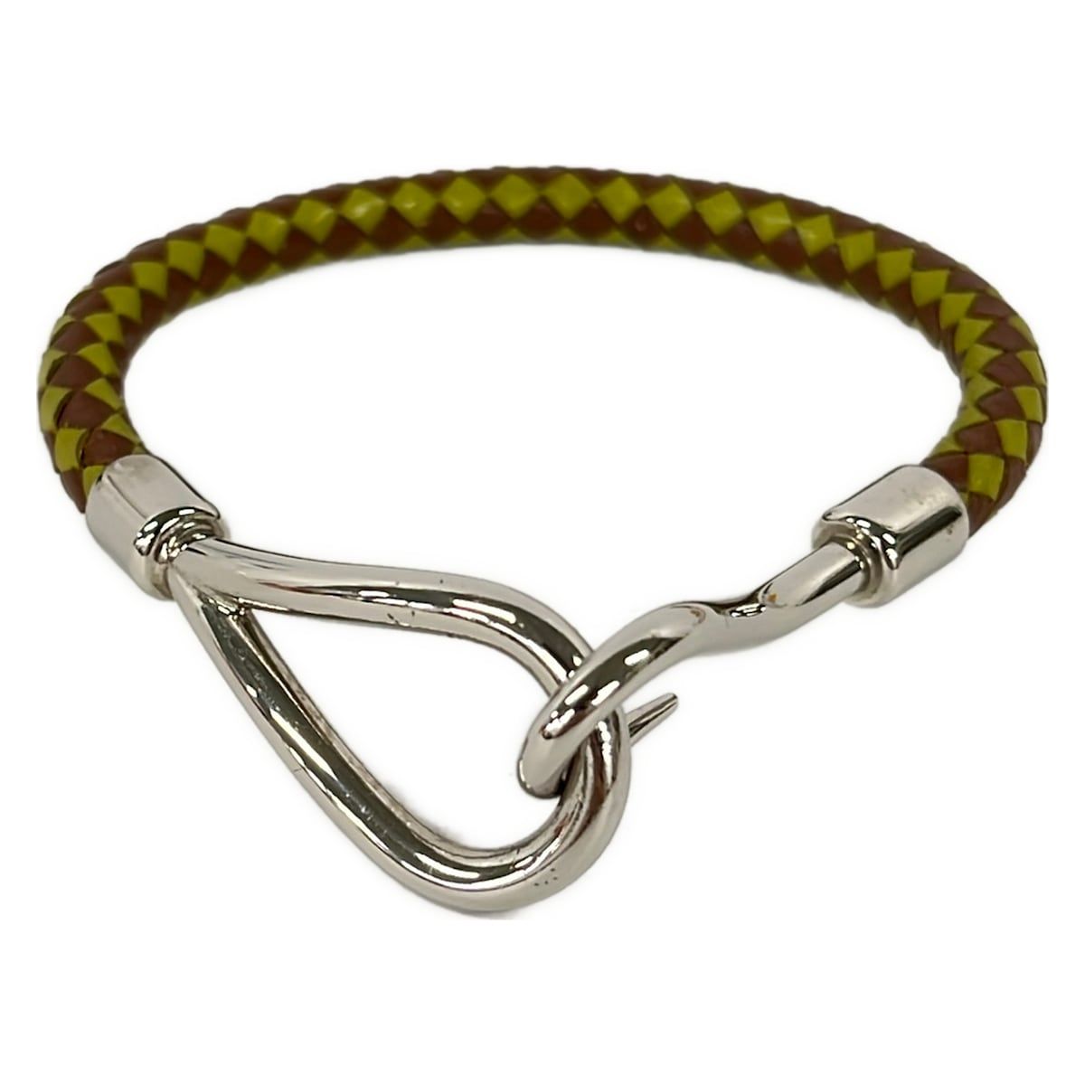 HERMES(エルメス) ブレスレット美品 ジャンボ レザー カーキ×ブラウン