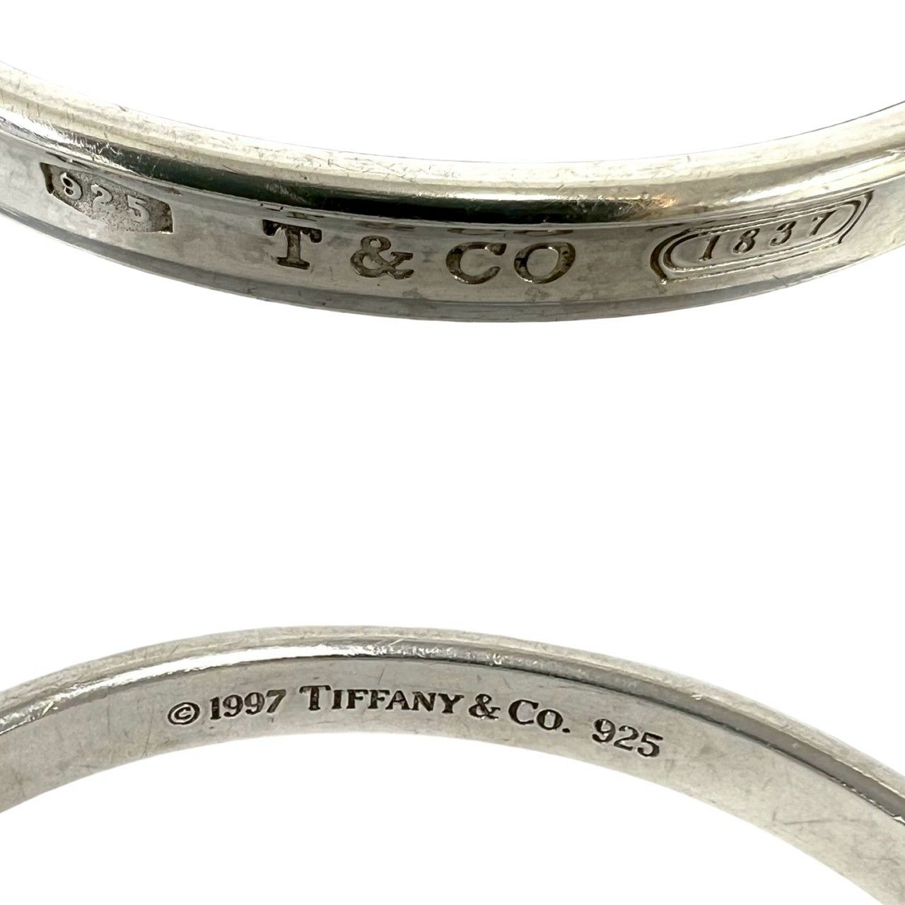 極 美品 TIFFANY&Co. ティファニー ナロー バングル シルバー925