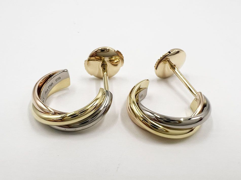 【超美品】Cartier トリニティ ピアス イヤリング ミニモデル Cartier カルティエ Trinity earrings mini model トリニティ