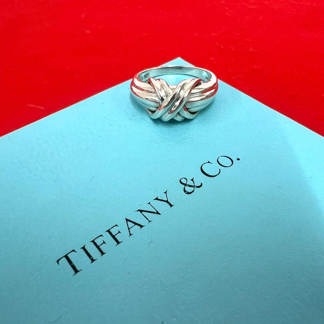 極 美品 TIFFANY&Co. ティファニー シグネチャー リング シルバー925