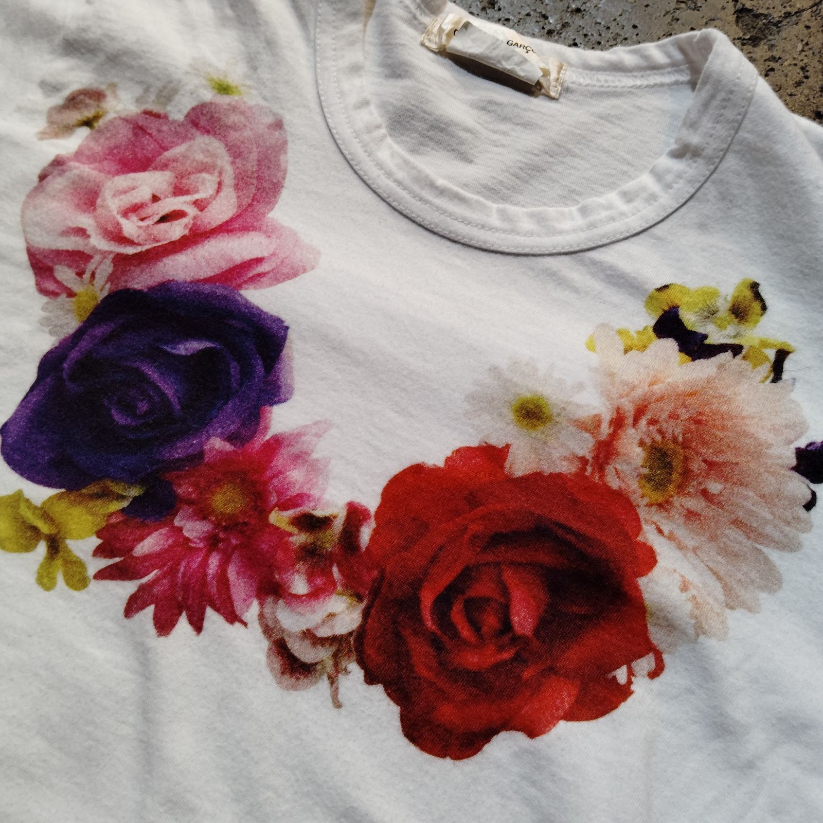 COMME des GARCONS 16aw フラワープリント 半袖カットソー XS 