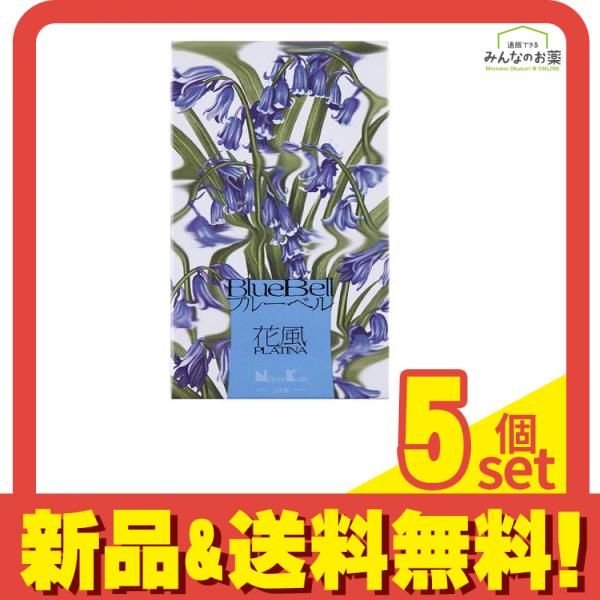 日本香堂 花風 PLATINA プラチナ ブルーベル バラ詰 100g (箱含む重量:約156g) 5個セット まとめ売り