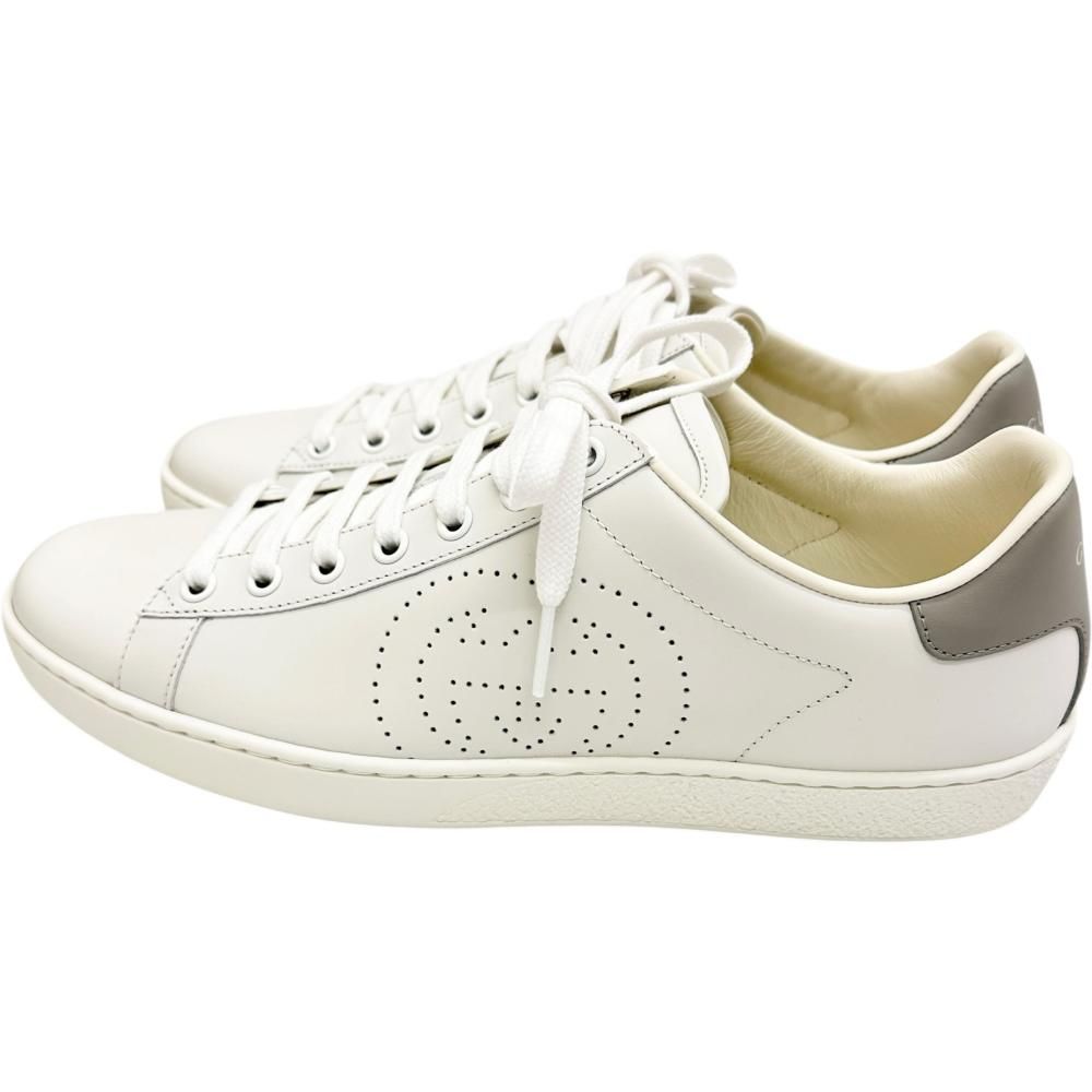 GUCCI/グッチ】718758 38.5(24.5cm) スニーカー レザー ホワイト GUCCI/グッチ】718758 38.5(24.5cm) スニーカー レザー ホワイト