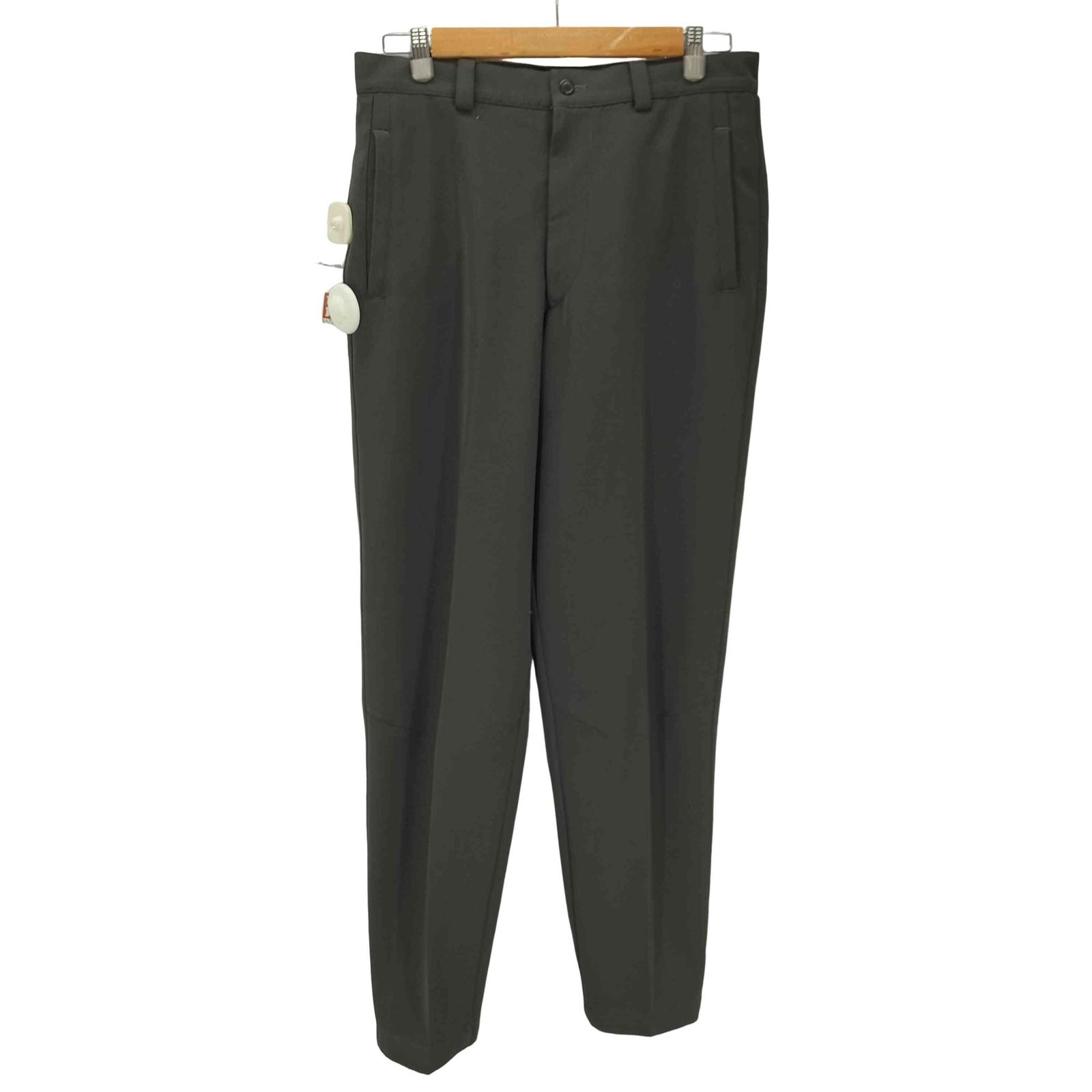 イッセイミヤケ ISSEY MIYAKE 90S 93AW 黒タグ ノータック テーパード スラックス メンズ 表記無