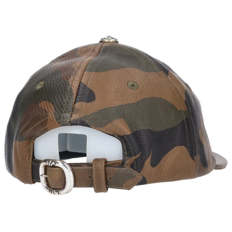 クロムハーツ CHROME HEARTS スターパッチレザーカモ柄キャップ帽子