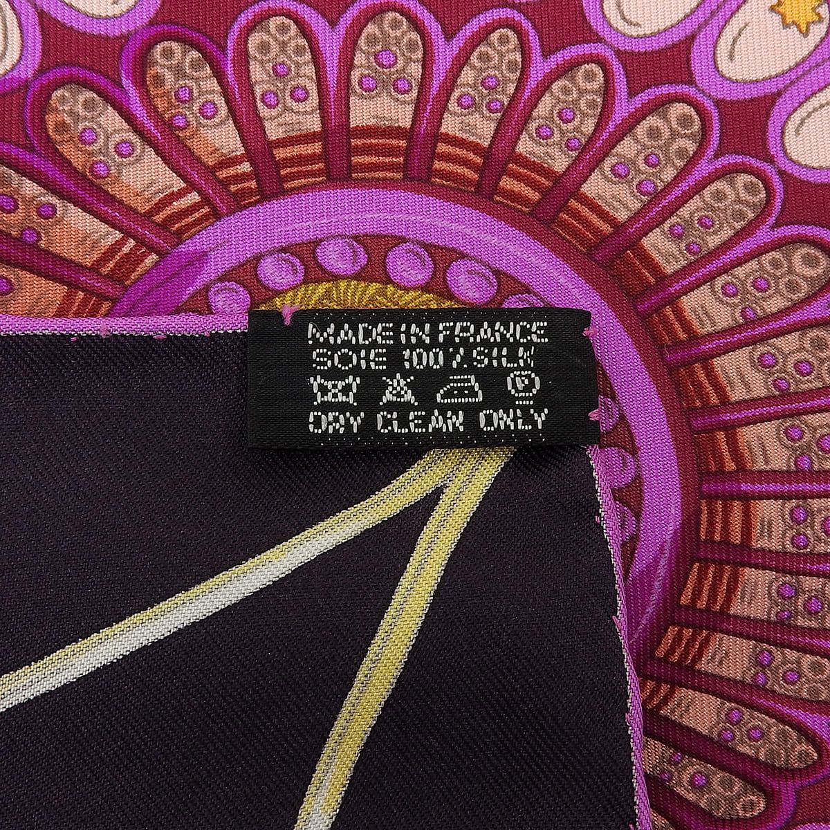 HERMES(エルメス) LES DOMES CELESTES 天のドーム カレ90 パープル紫