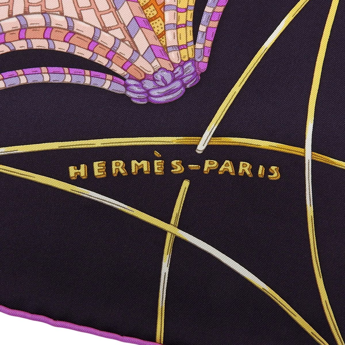 HERMES(エルメス) LES DOMES CELESTES 天のドーム カレ90 パープル紫