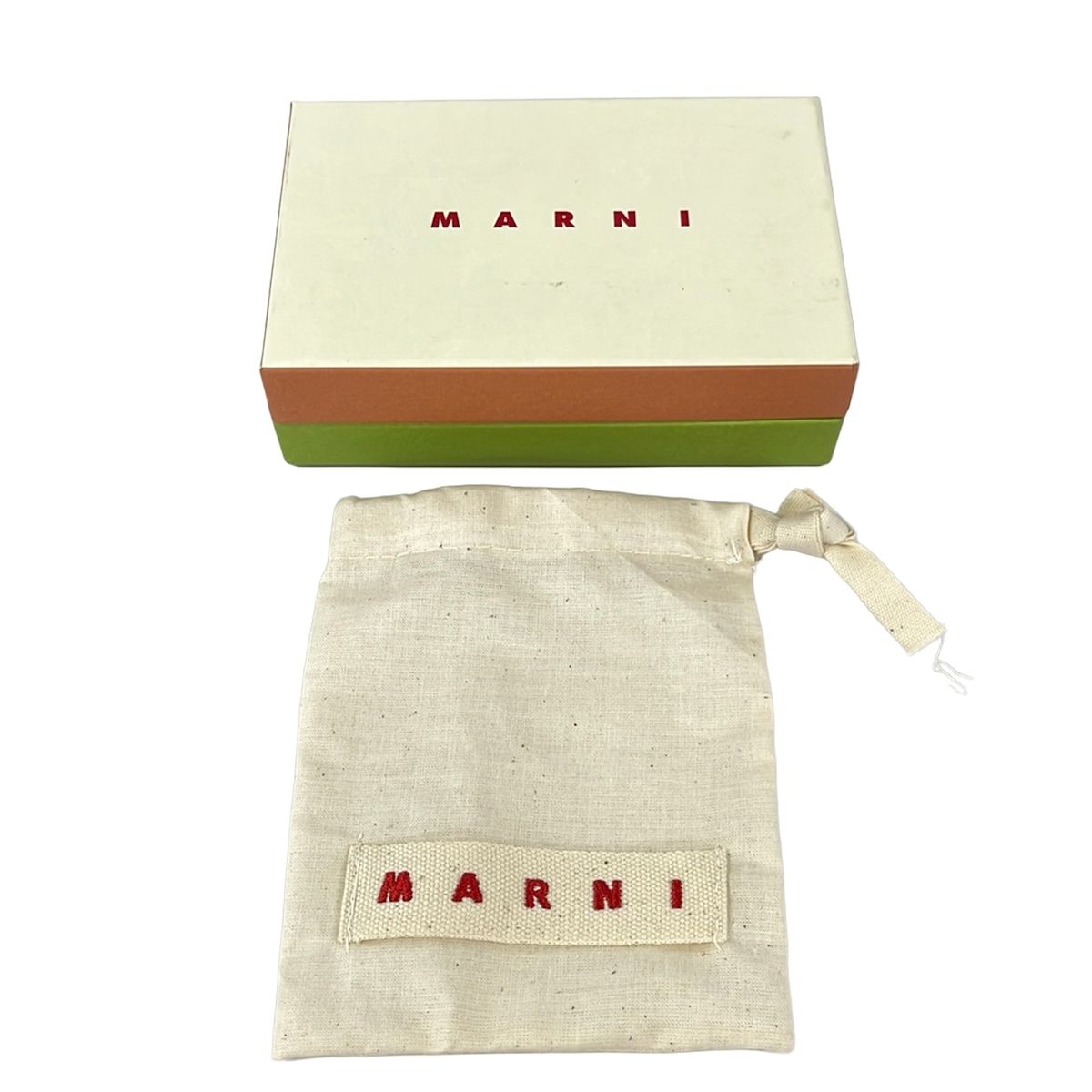 MARNI(マルニ) アクセサリー - 黒×ゴールド×ボルドー ブローチ×2点