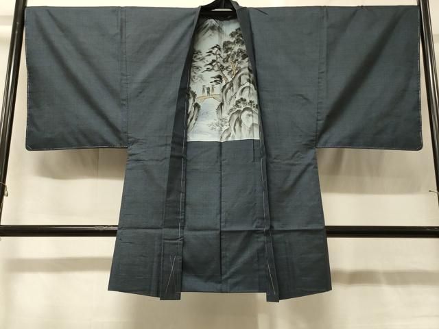 平和屋着物＃男性　本場大島紬　長羽織　100亀甲　総詰め　正絹　逸品　未使用　CABG8014in 平和屋着物＃男性 本場大島紬 長羽織 100亀甲 総詰め 正絹 逸品 未使用
