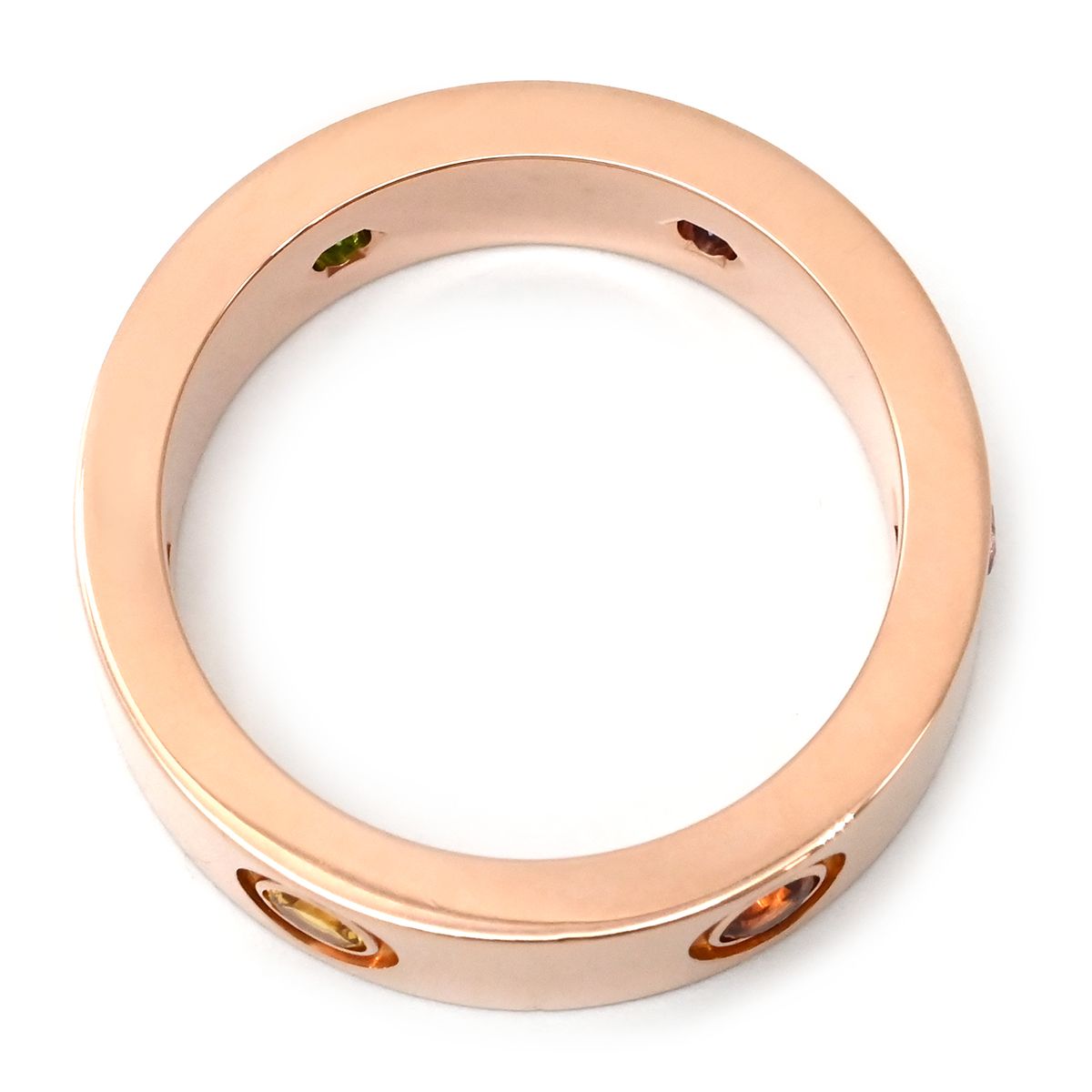 カルティエ Cartier リング 指輪 ラブリング マルチカラーストーン