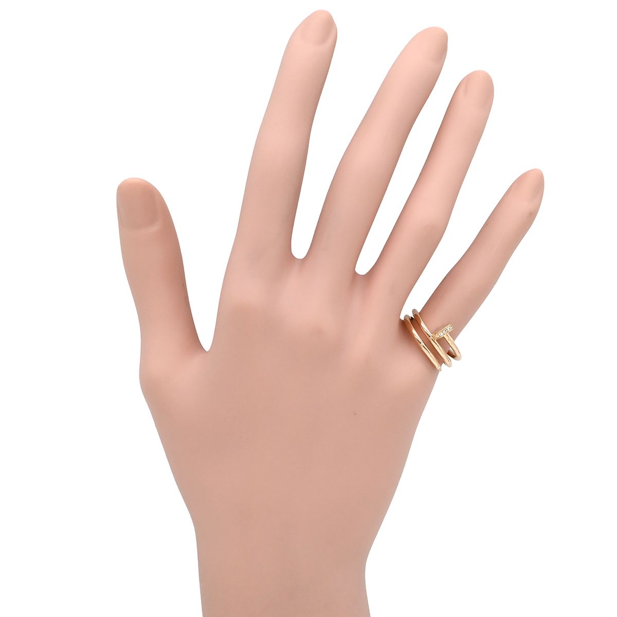 カルティエ Cartier リング 指輪 ジュストアンクル ダブル ダイヤ 