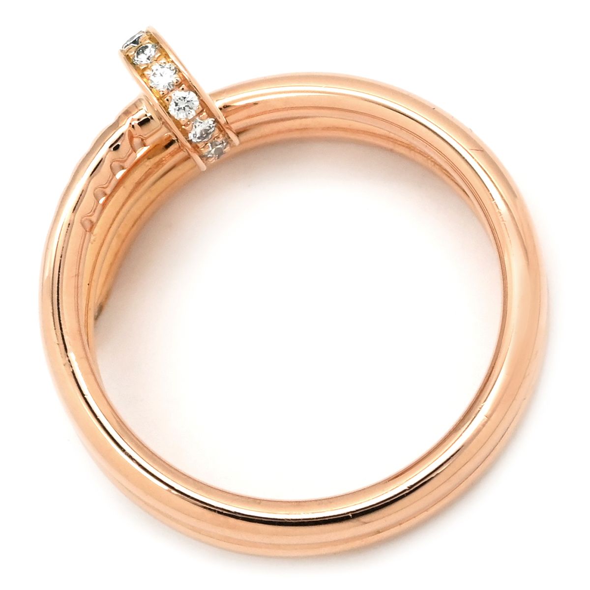 カルティエ Cartier リング 指輪 ジュストアンクル ダブル ダイヤ 