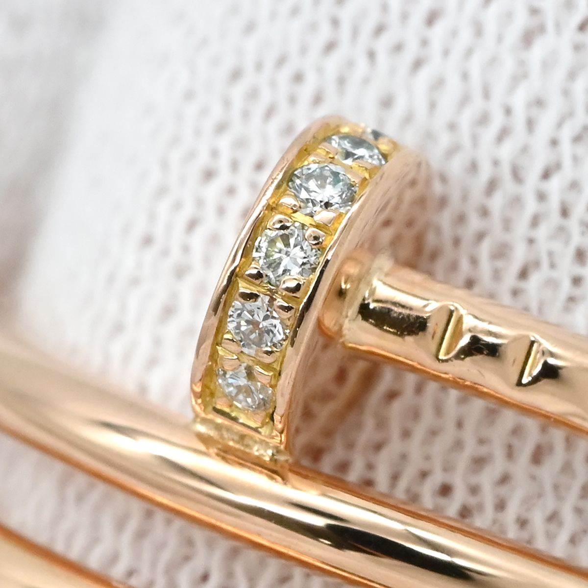 カルティエ Cartier リング 指輪 ジュストアンクル ダブル ダイヤ