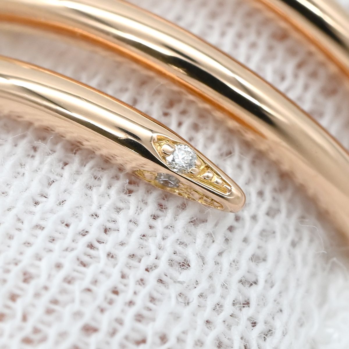 カルティエ Cartier リング 指輪 ジュストアンクル ダブル ダイヤ 