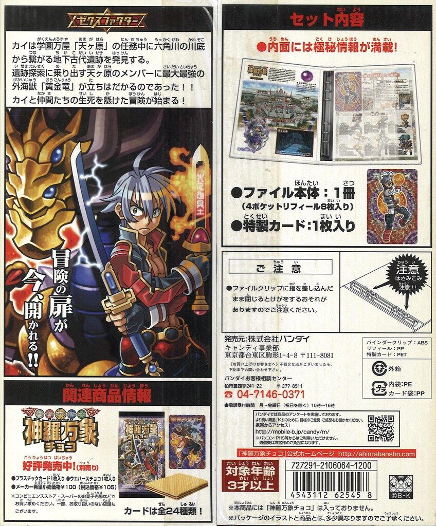 ことね バンダイ ゼクスファクター ZXコレクションファイル(六道拳カイ