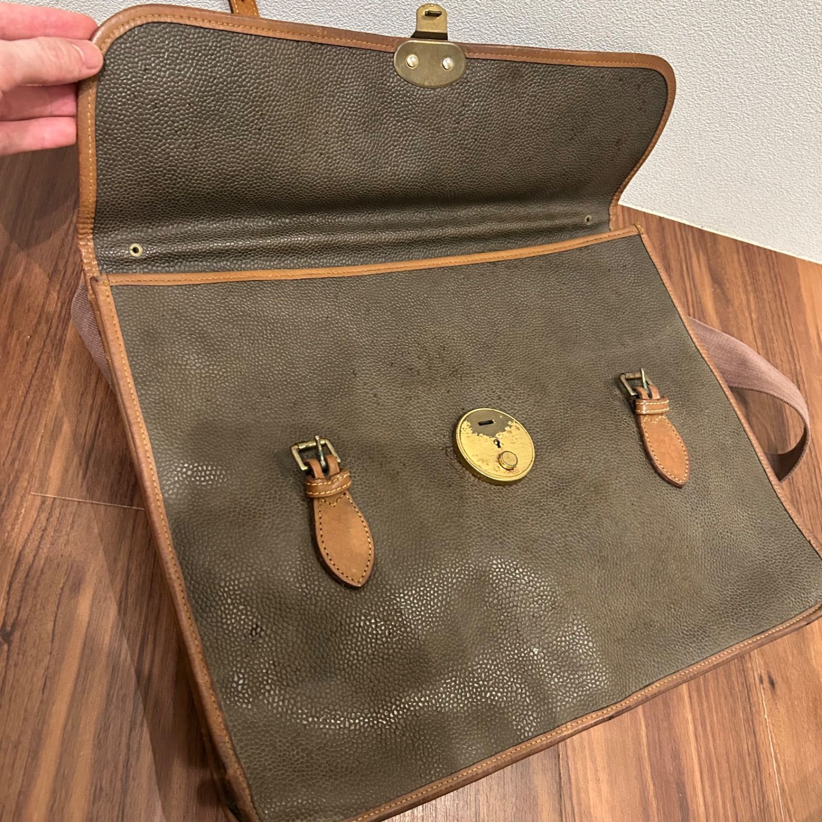 80s イングランド製 MULBERRY マルベリー メンズ ビジネスバッグ 書類