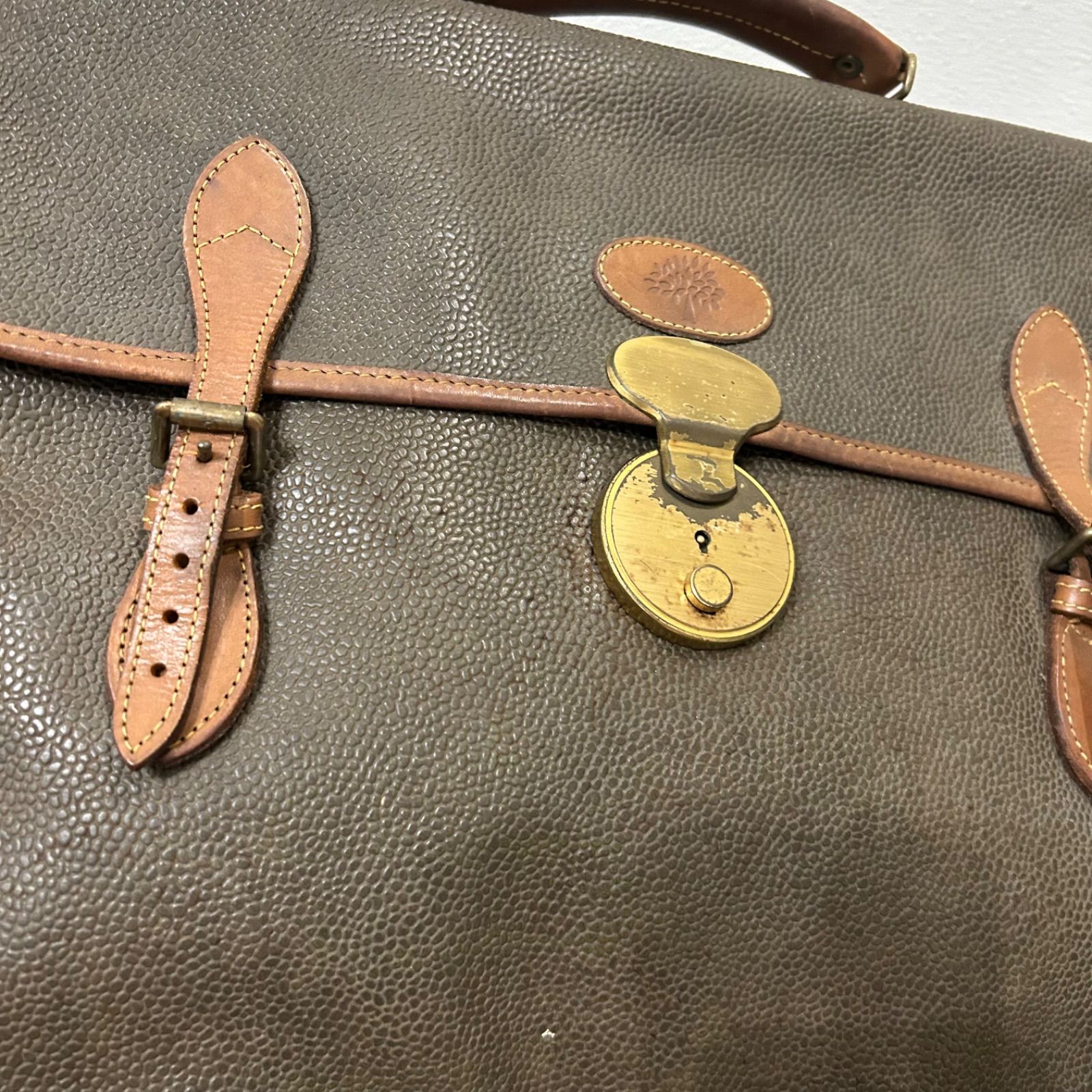 80s イングランド製 MULBERRY マルベリー メンズ ビジネスバッグ 書類