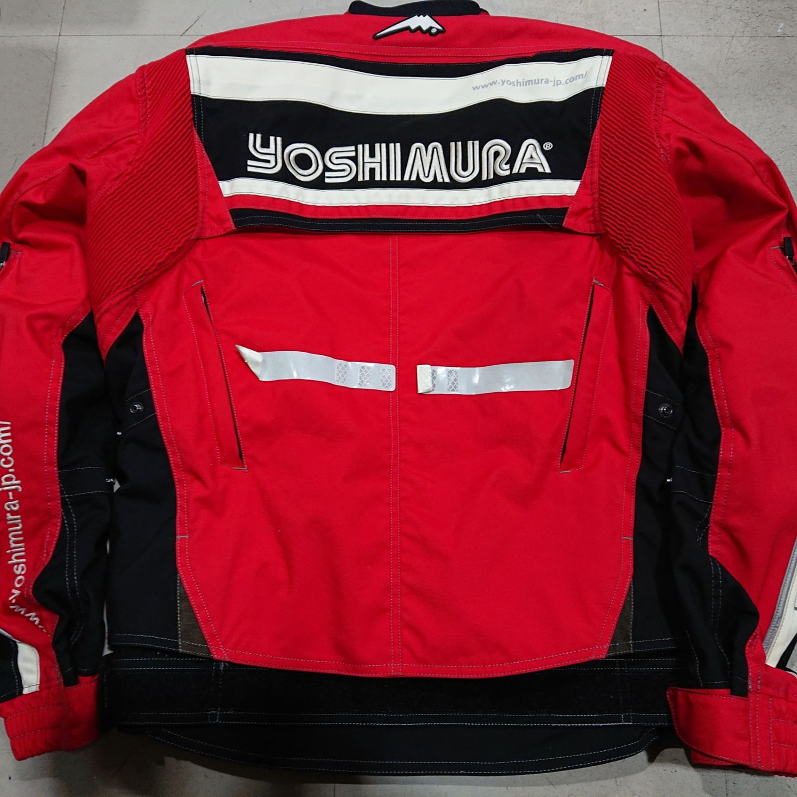 KUSHITANI クシタニ メッシュジャケット 赤 レッド Lサイズ KUSHITANI クシタニ ライディングナイロンジャケット 裏地メッシュ
