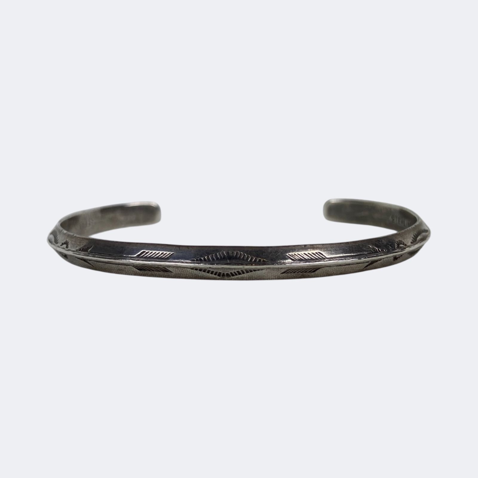 NAVAJO Narrow Bangle STERLING SILVER ナバホ ナローバングル