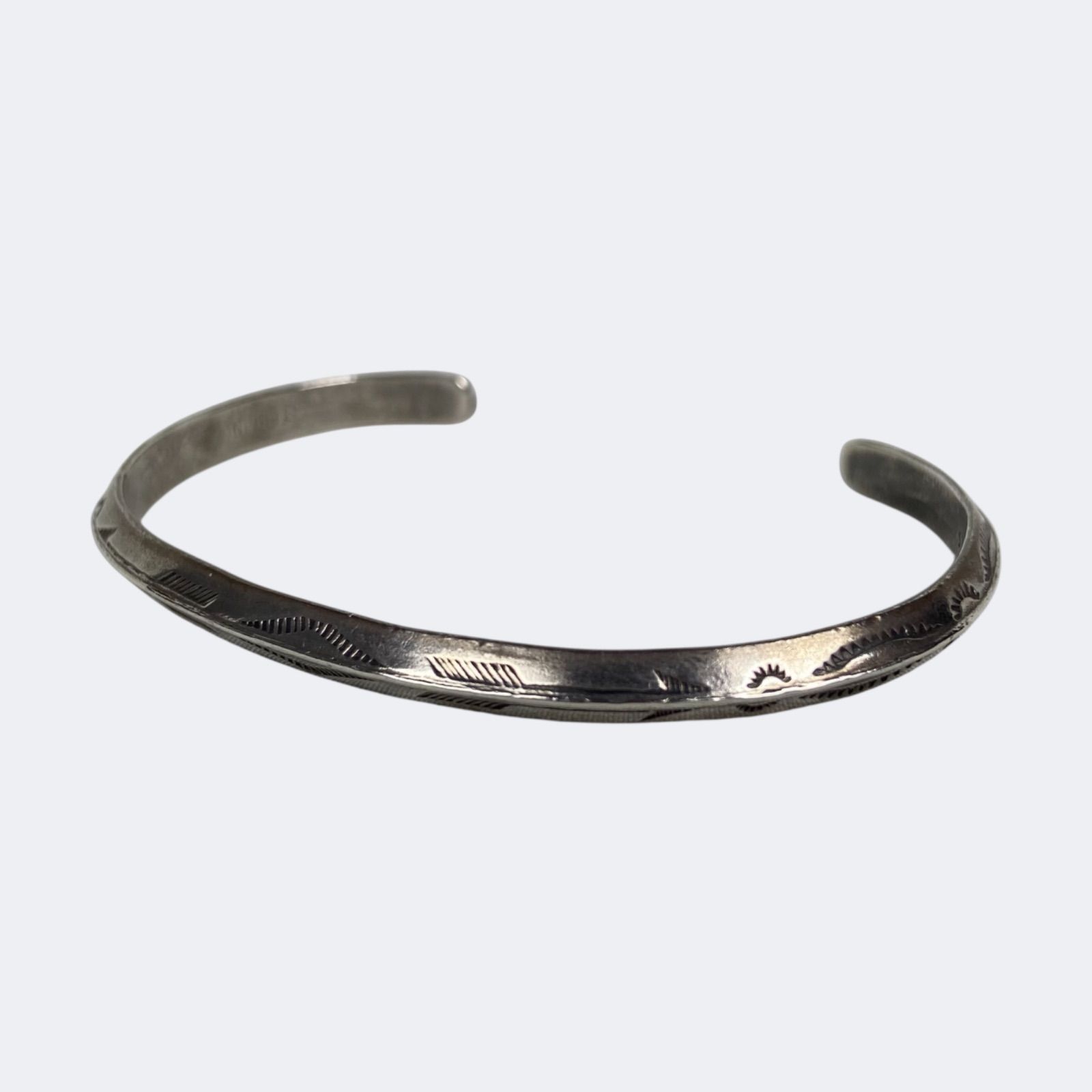 NAVAJO Narrow Bangle STERLING SILVER ナバホ ナローバングル