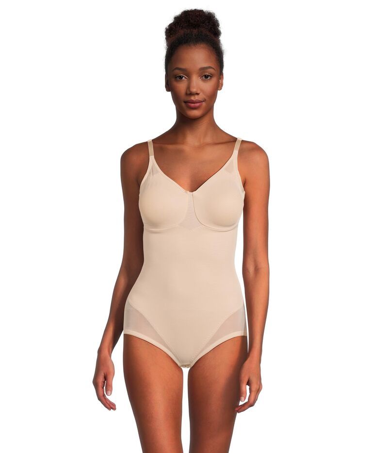 ミラクルスーツ レディース アンダーウェア パンツ シアー Miraclesuit Shapewear Extra Firm Sexy Sheer Shaping Bodybriefer 2783 Nude