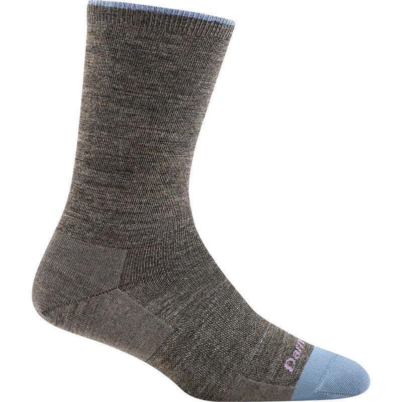 ダーンタフ レディース アンダーウェア 靴下 Darn Tough Solid Basic Light Crew Sock Womens Taupe トープ