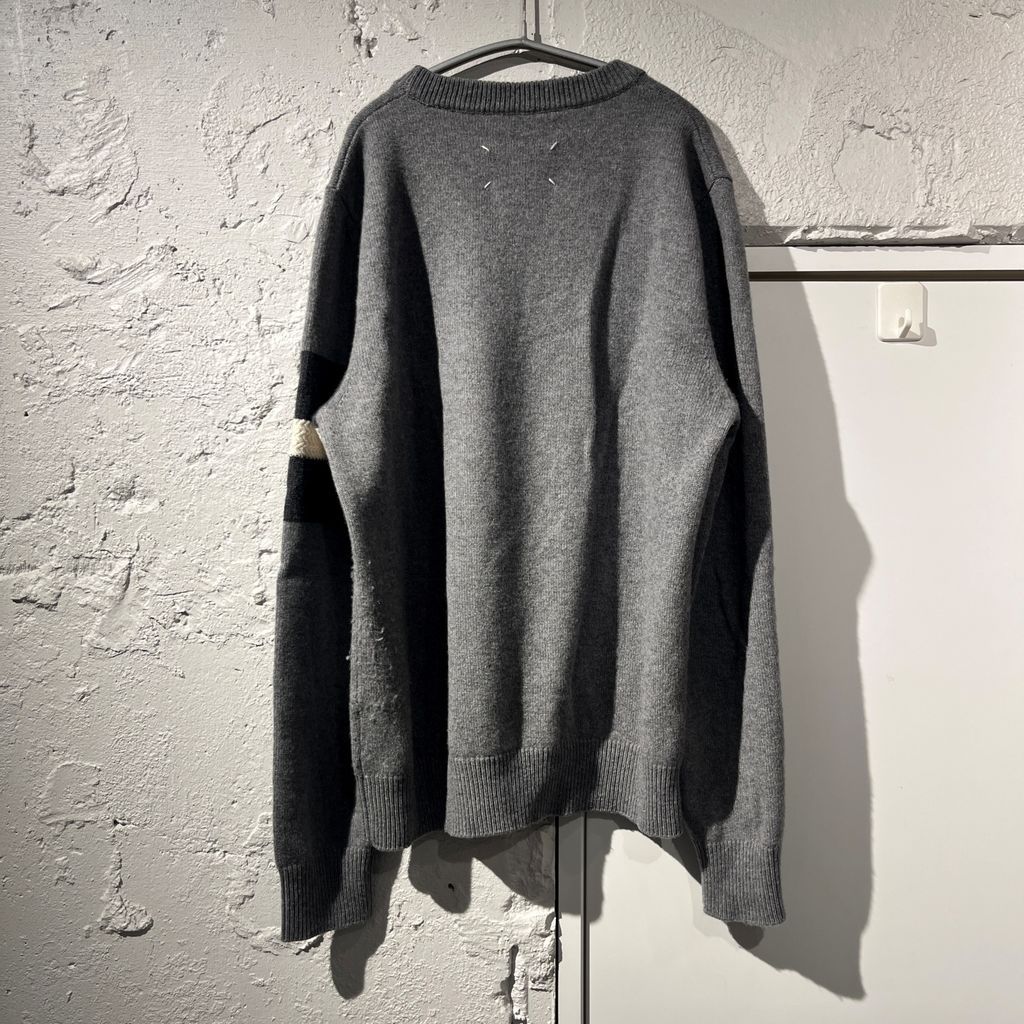 Maison Margiela メゾンマルジェラ 19AW Arm Stripe Crew Knit ニット